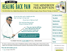 Tablet Screenshot of healingbackpain.com
